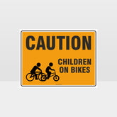 Custom Metal Sign,Caution Children On Bikes Sign